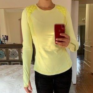 Lulu Lemon Ventilated Yellow Top